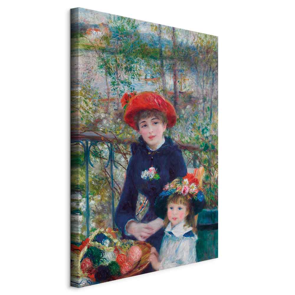 Two Sisters On the Terrace Classic Canvas Print
