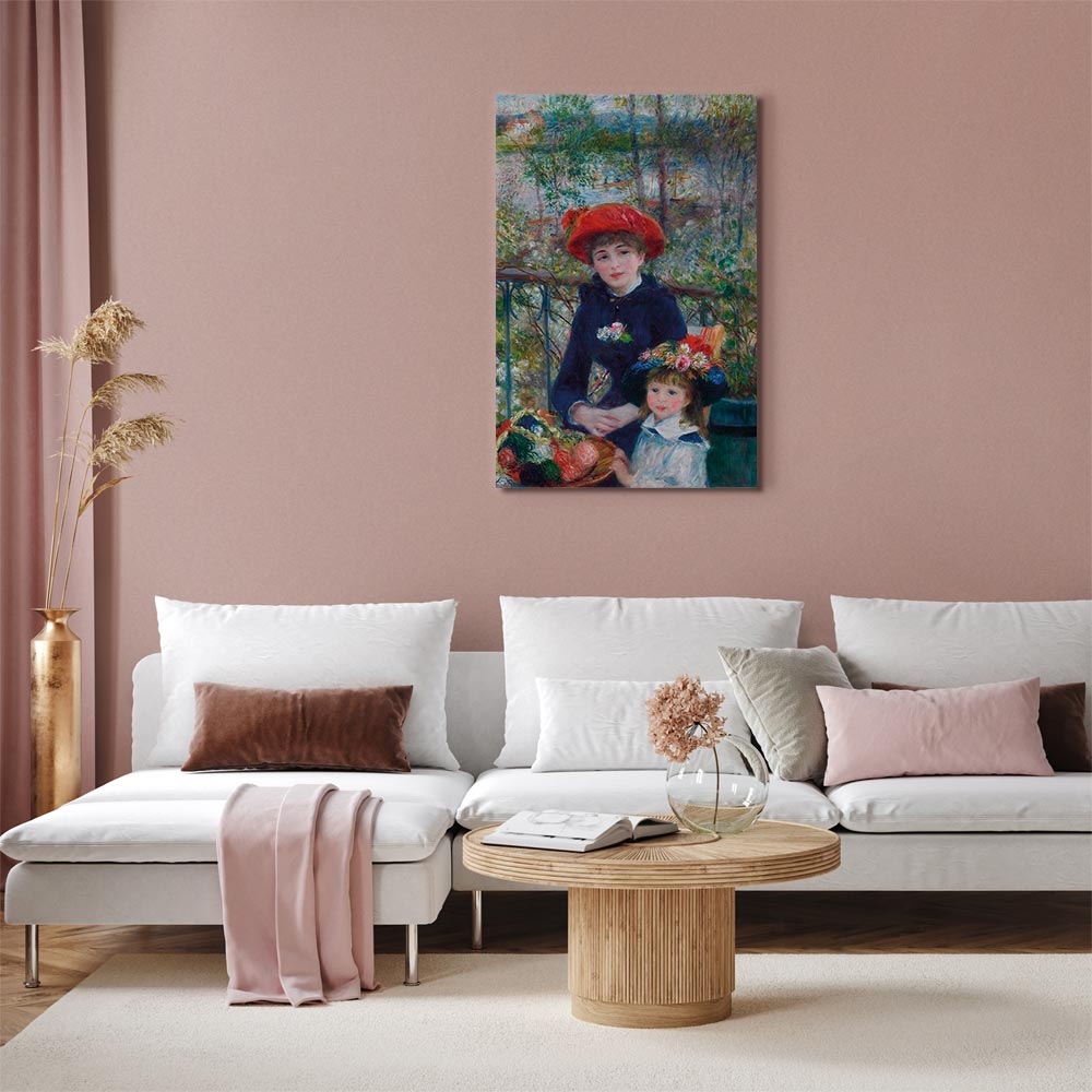 Two Sisters On the Terrace Classic Canvas Print