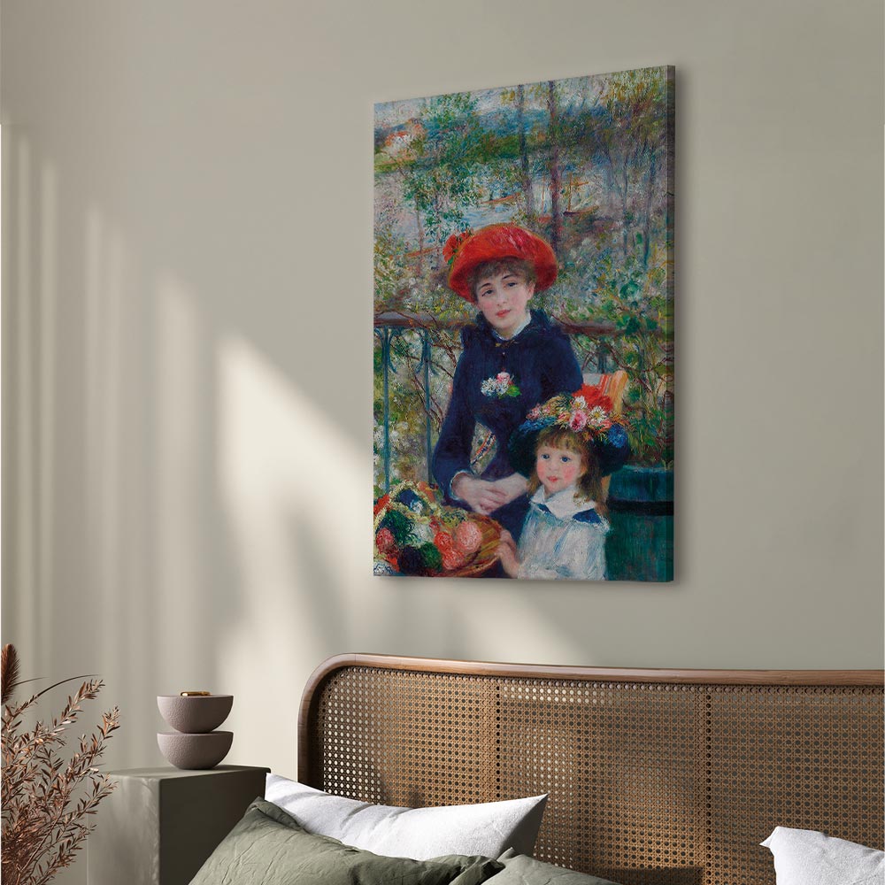 Two Sisters On the Terrace Classic Canvas Print