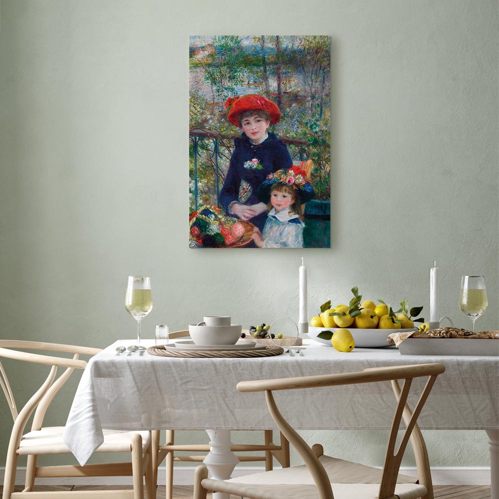 Two Sisters On the Terrace Classic Canvas Print