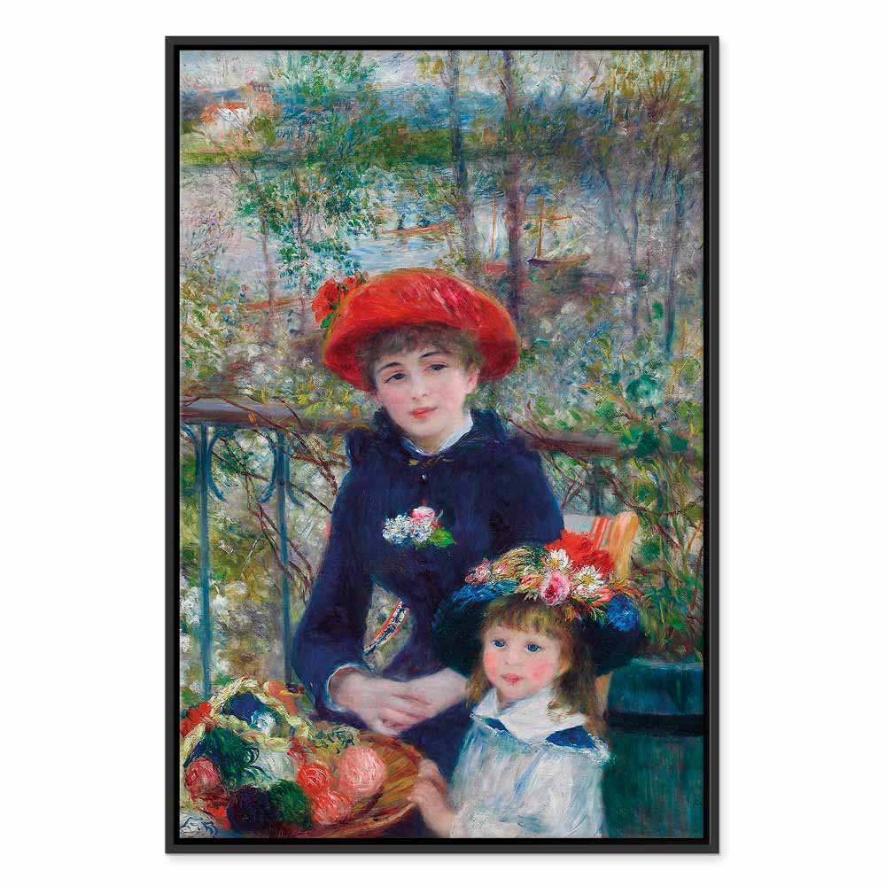 Two Sisters On the Terrace Classic Canvas Print