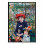 Two Sisters On the Terrace Classic Canvas Print