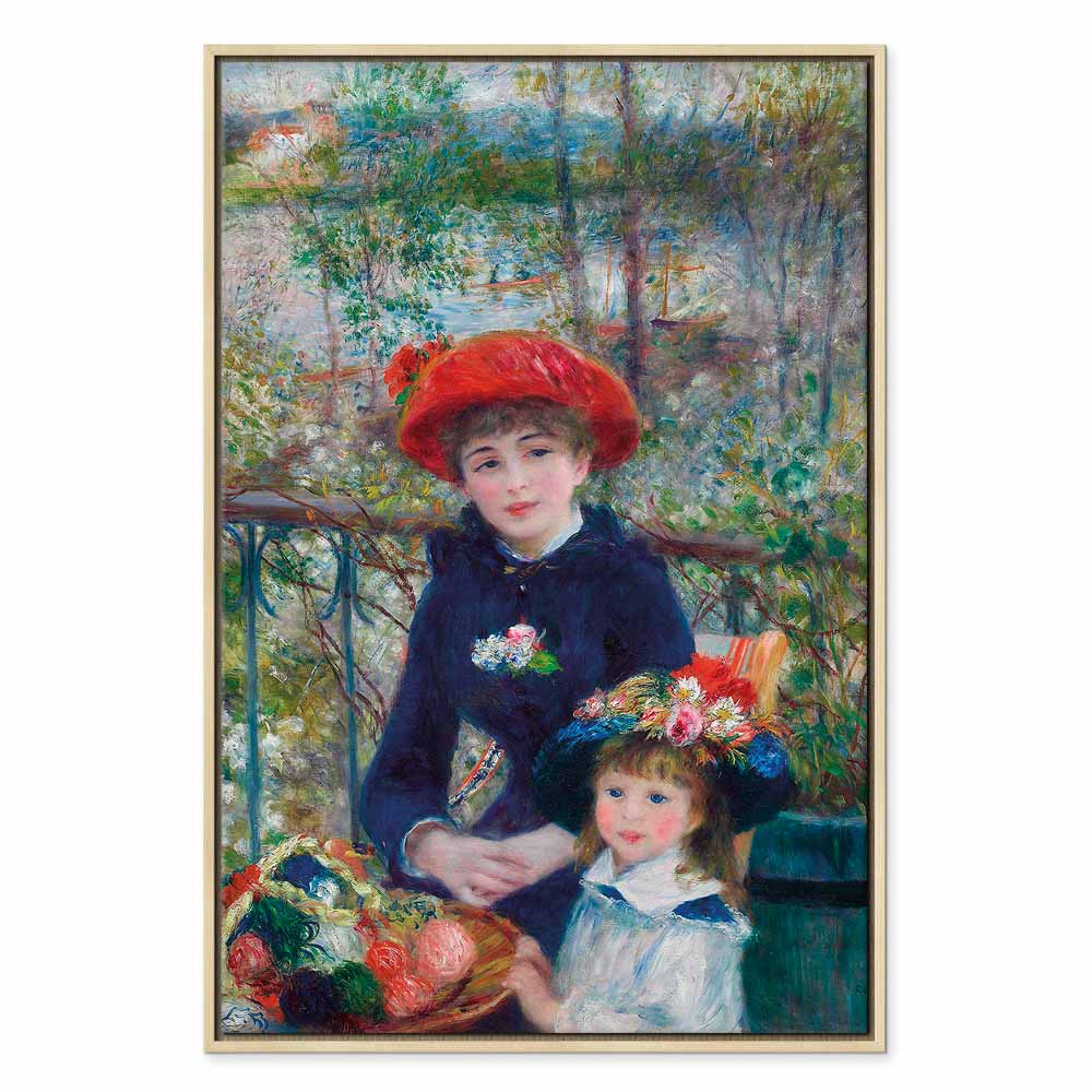 Two Sisters On the Terrace Classic Canvas Print