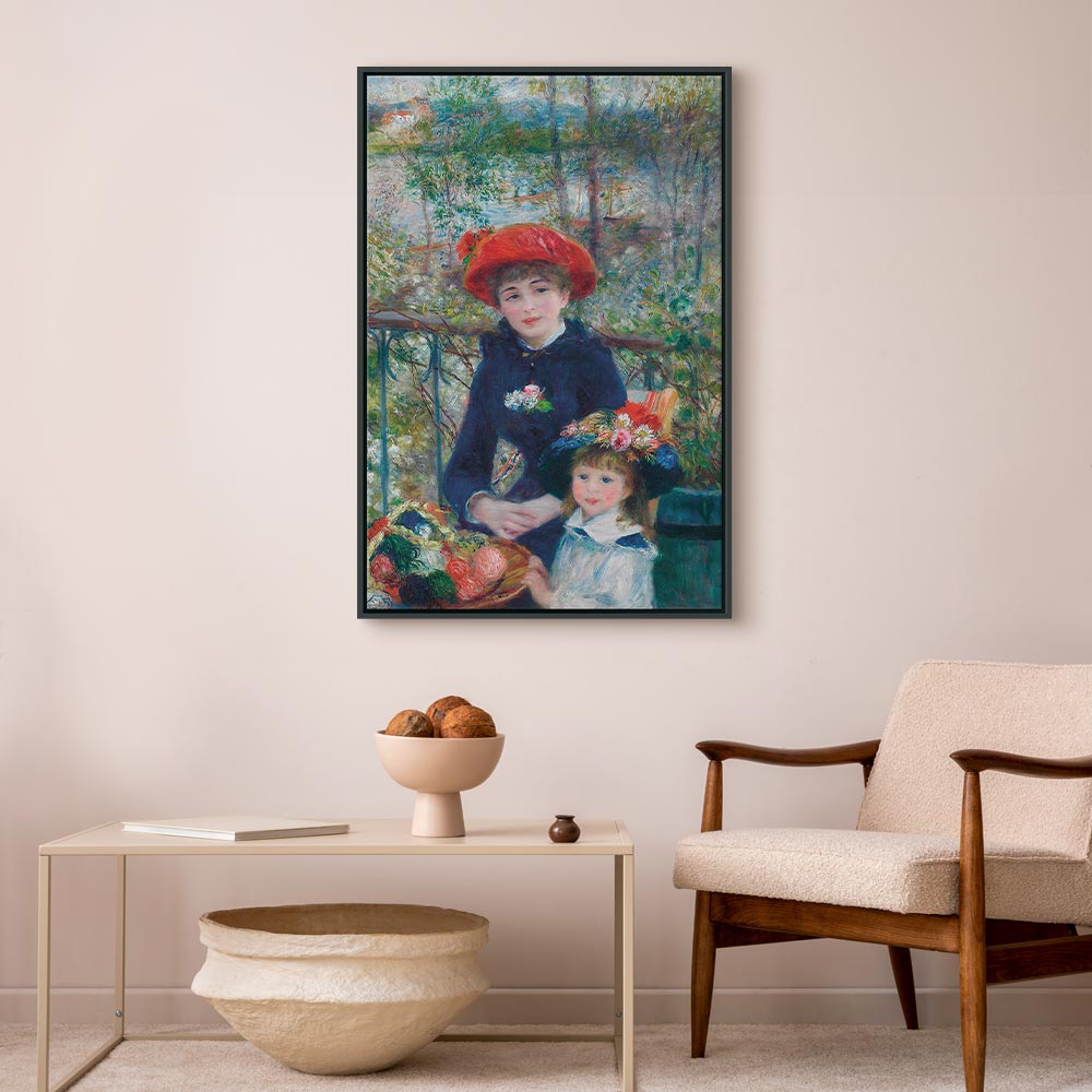 Two Sisters On the Terrace Classic Canvas Print