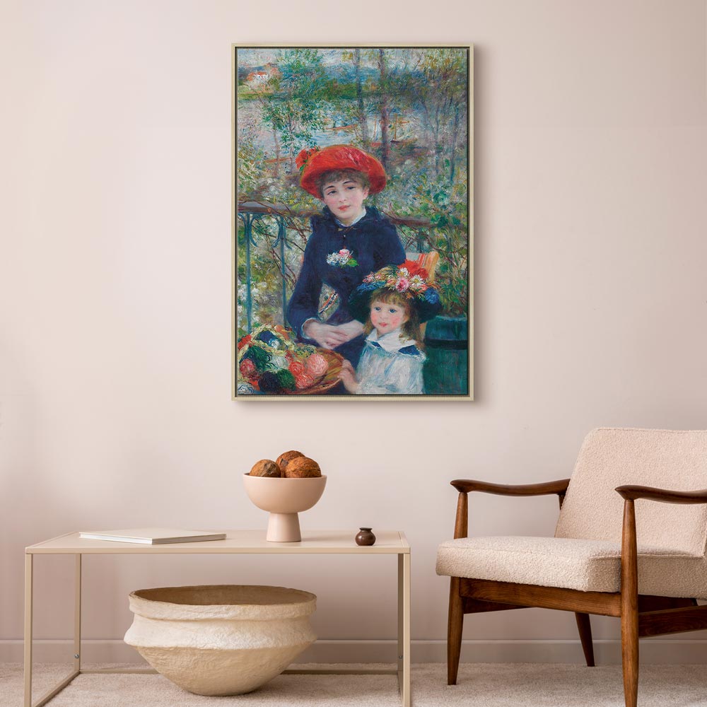 Two Sisters On the Terrace Classic Canvas Print