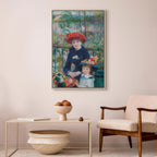 Two Sisters On the Terrace Classic Canvas Print