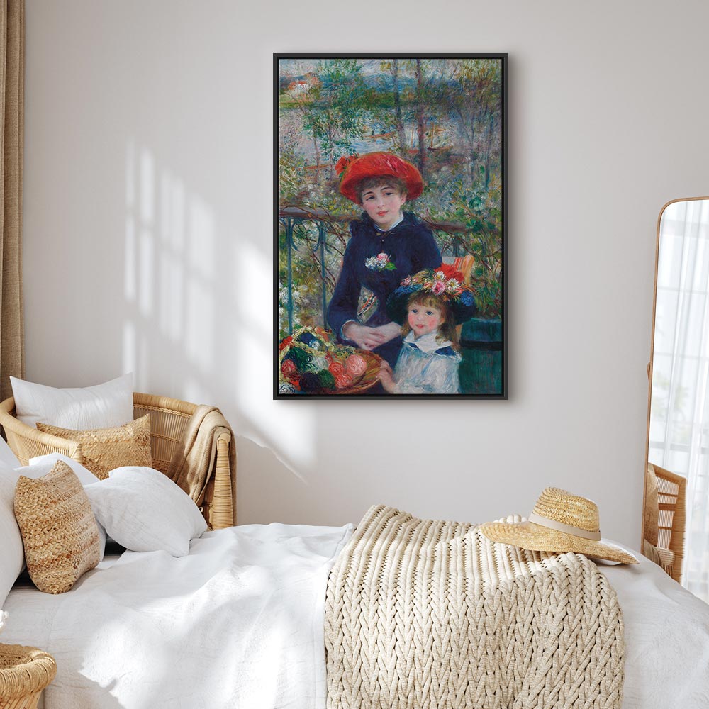 Two Sisters On the Terrace Classic Canvas Print