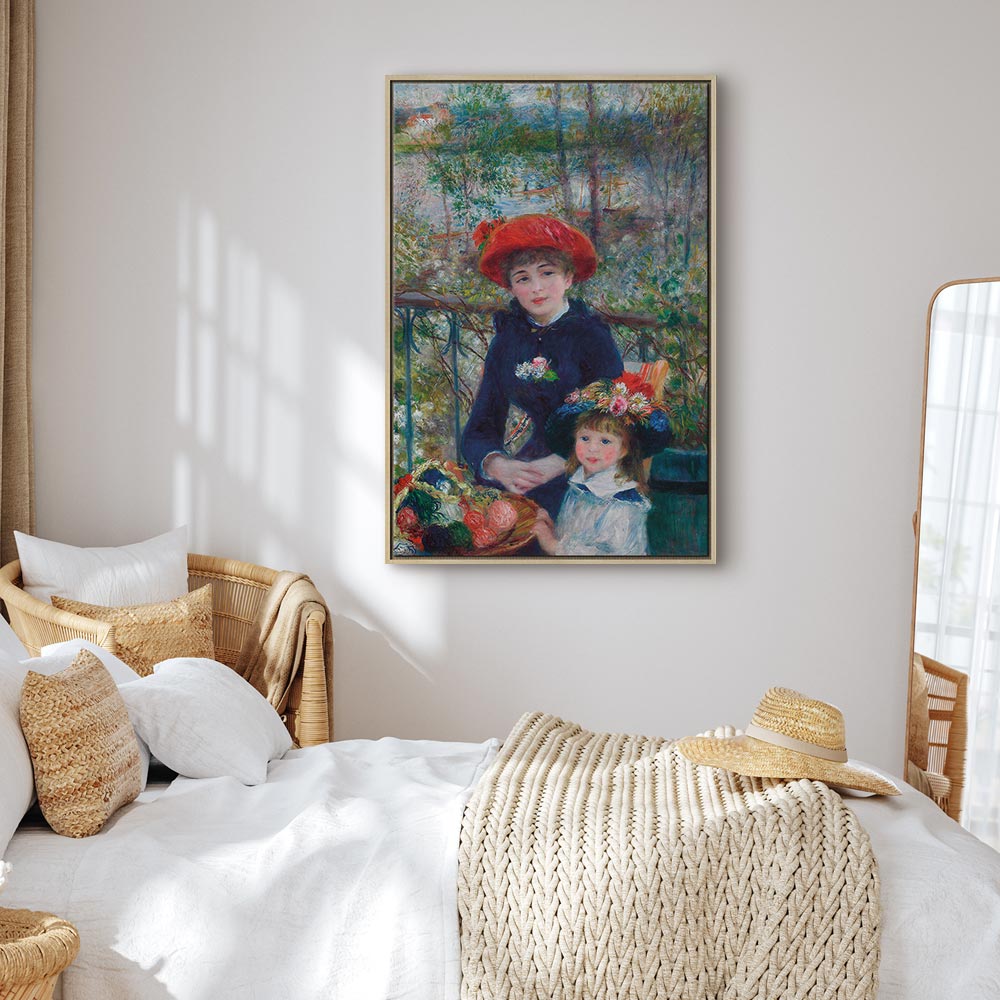 Two Sisters On the Terrace Classic Canvas Print