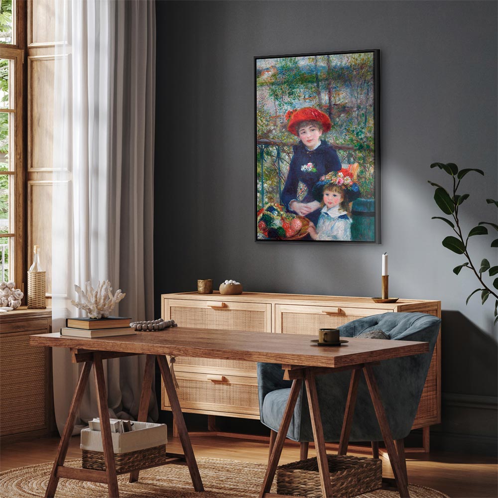 Two Sisters On the Terrace Classic Canvas Print