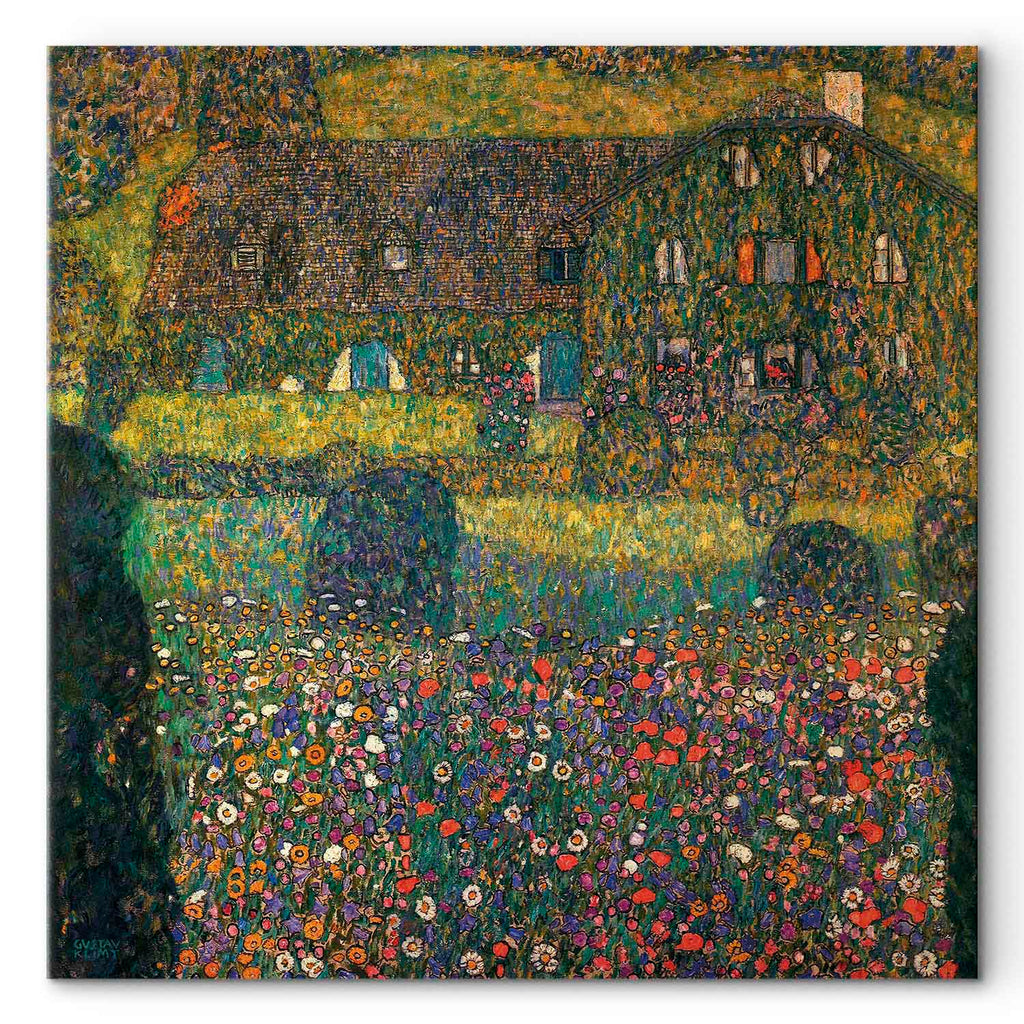 Attersee Lake Country House Classic Canvas Print