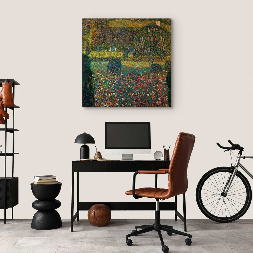 Attersee Lake Country House Classic Canvas Print