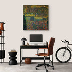 Attersee Lake Country House Classic Canvas Print