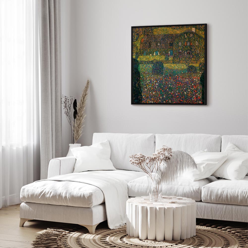 Attersee Lake Country House Classic Canvas Print