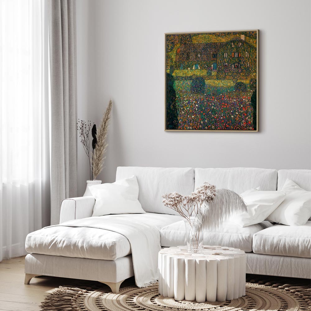 Attersee Lake Country House Classic Canvas Print