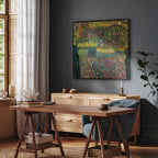 Attersee Lake Country House Classic Canvas Print