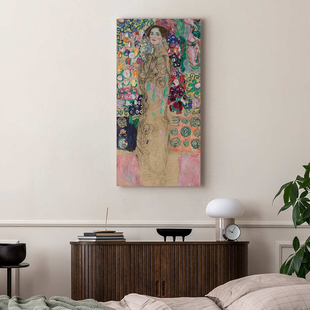 Ria Munk Portrait Gold Canvas Print
