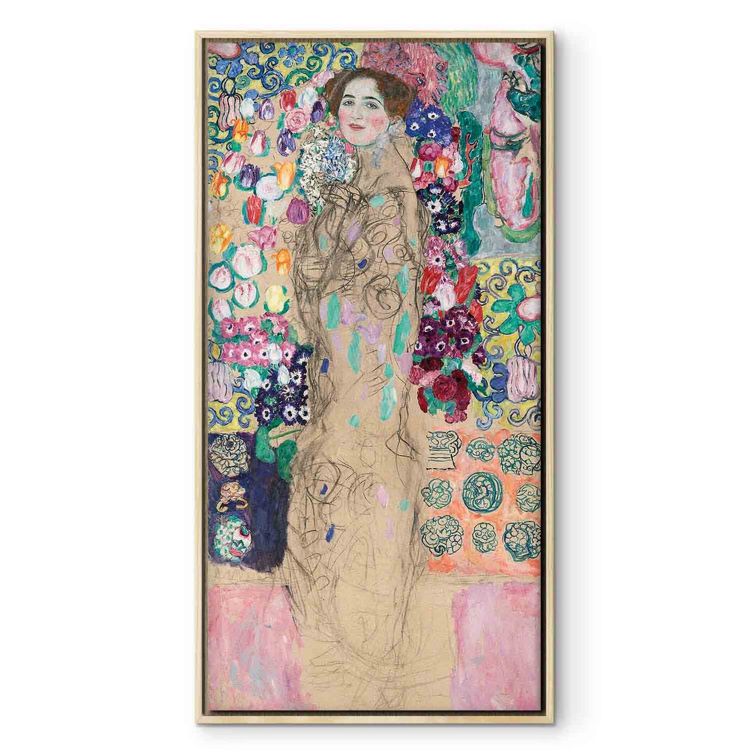 Ria Munk Portrait Gold Canvas Print