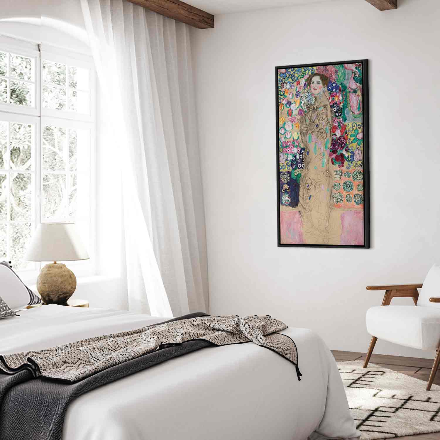 Ria Munk Portrait Gold Canvas Print