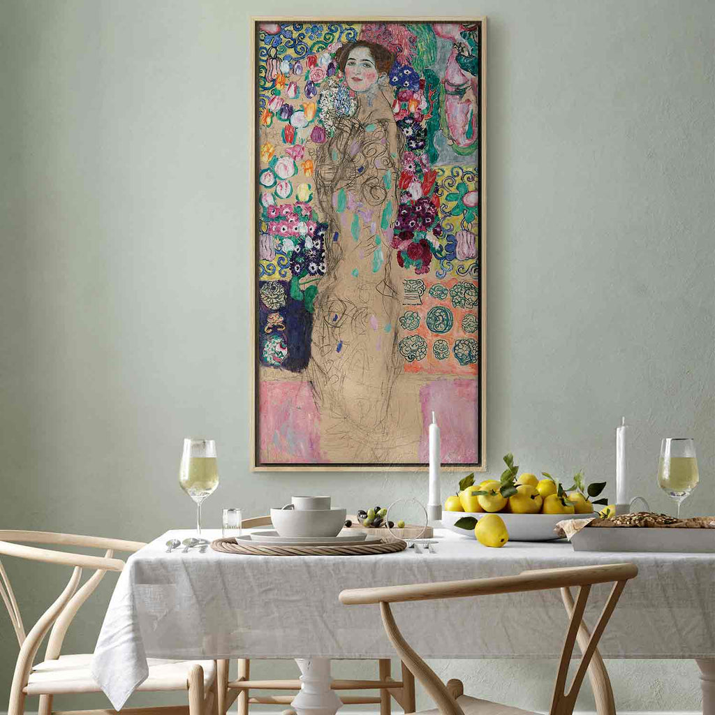 Ria Munk Portrait Gold Canvas Print