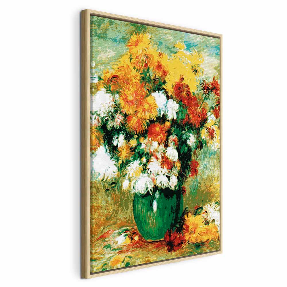Renoir Chrysanthemums Floral Canvas Print