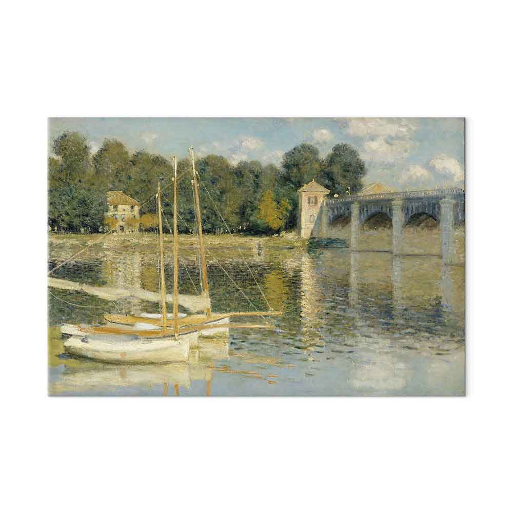 Monet Bridge at Argenteuil Classic Canvas Print