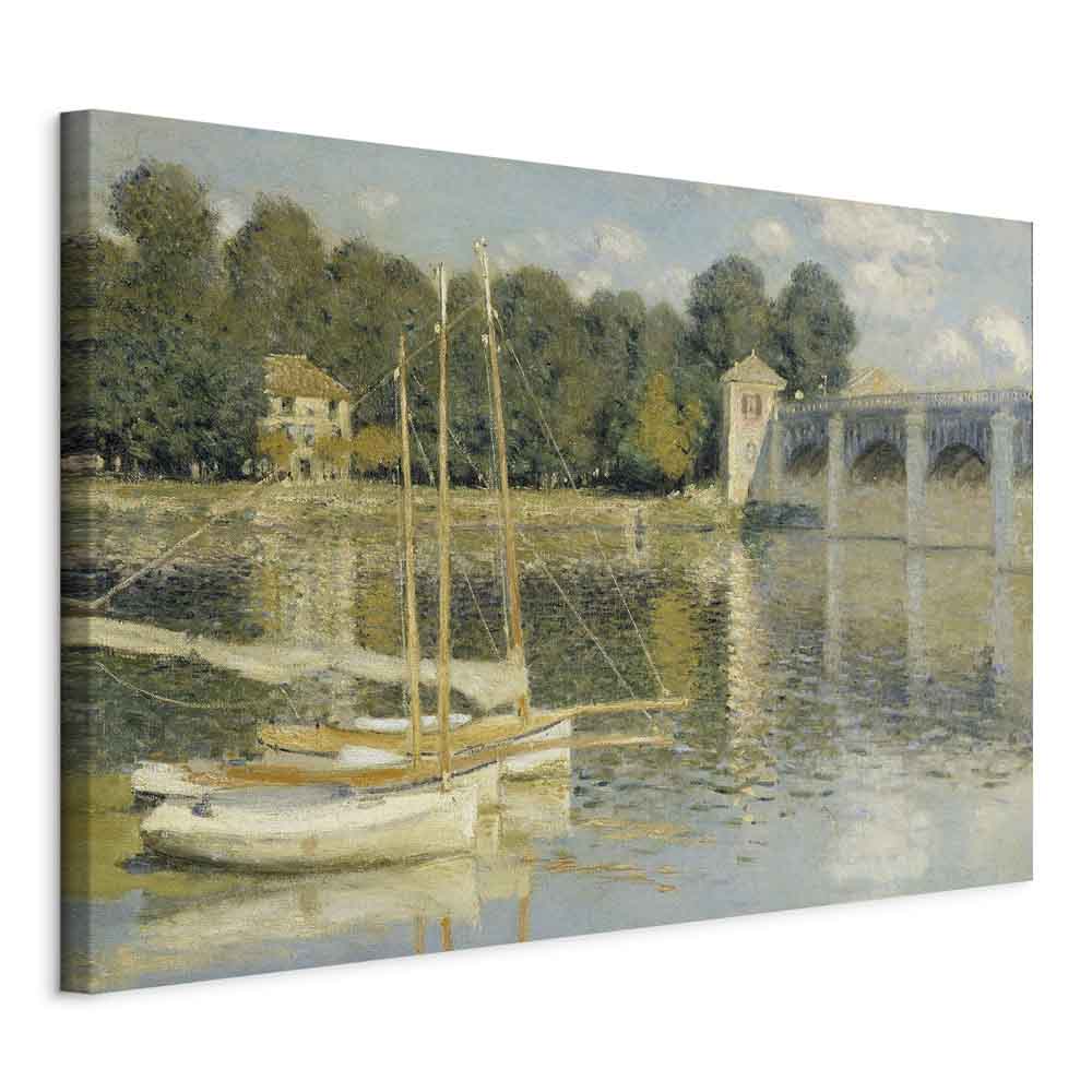 Monet Bridge at Argenteuil Classic Canvas Print