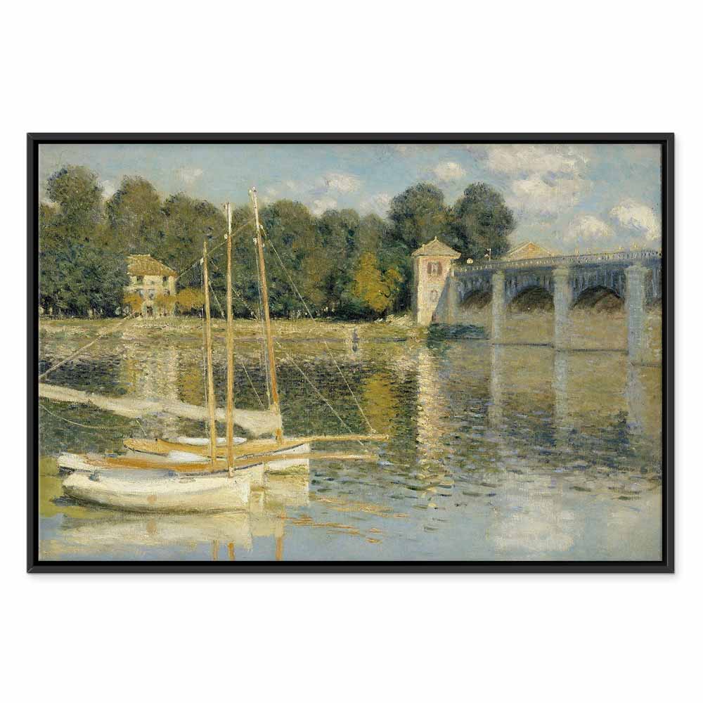 Monet Bridge at Argenteuil Classic Canvas Print