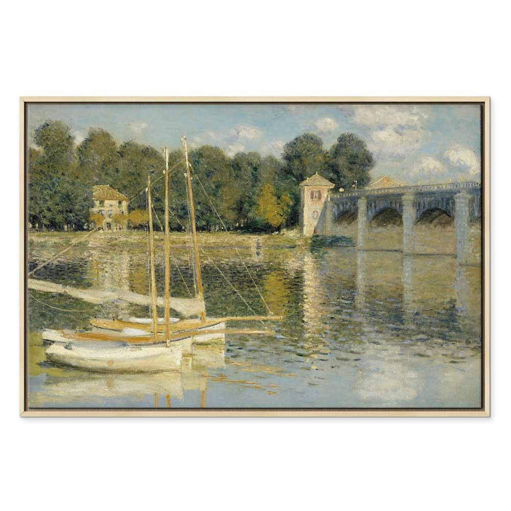 Monet Bridge at Argenteuil Classic Canvas Print