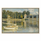 Monet Bridge at Argenteuil Classic Canvas Print