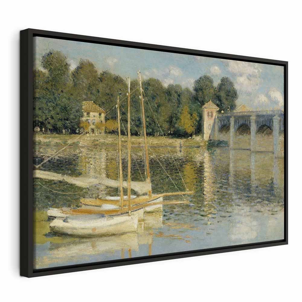 Monet Bridge at Argenteuil Classic Canvas Print