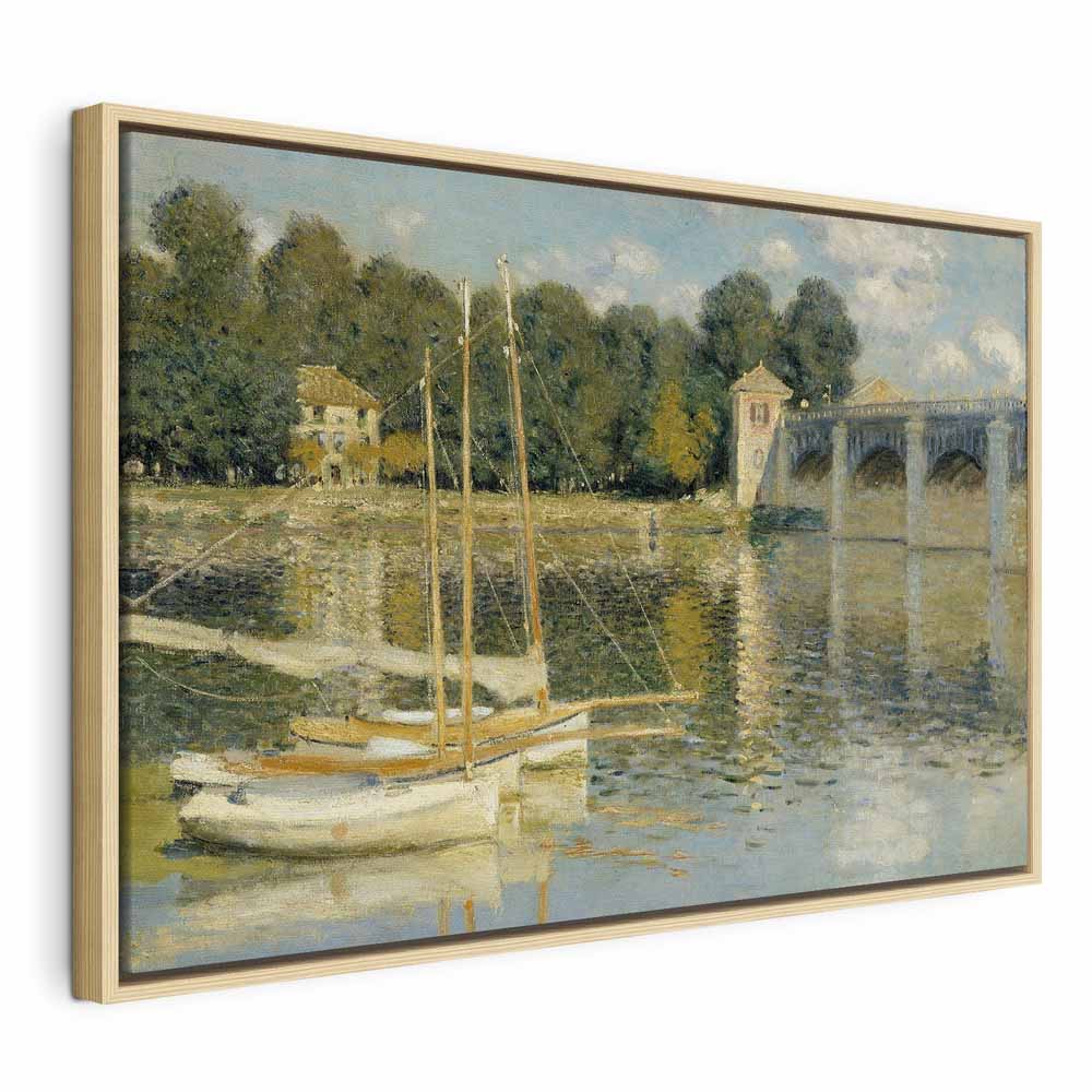 Monet Bridge at Argenteuil Classic Canvas Print