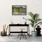 Monet Bridge at Argenteuil Classic Canvas Print