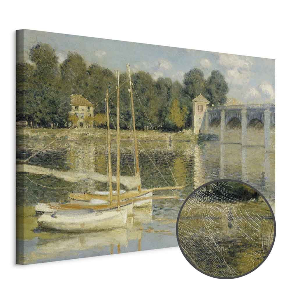 Monet Bridge at Argenteuil Classic Canvas Print