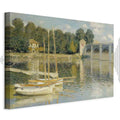 Monet Bridge at Argenteuil Classic Canvas Print