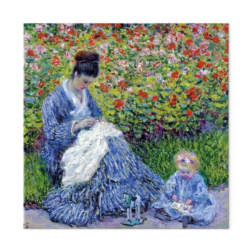 Madame Monet and Son Classic Canvas Print