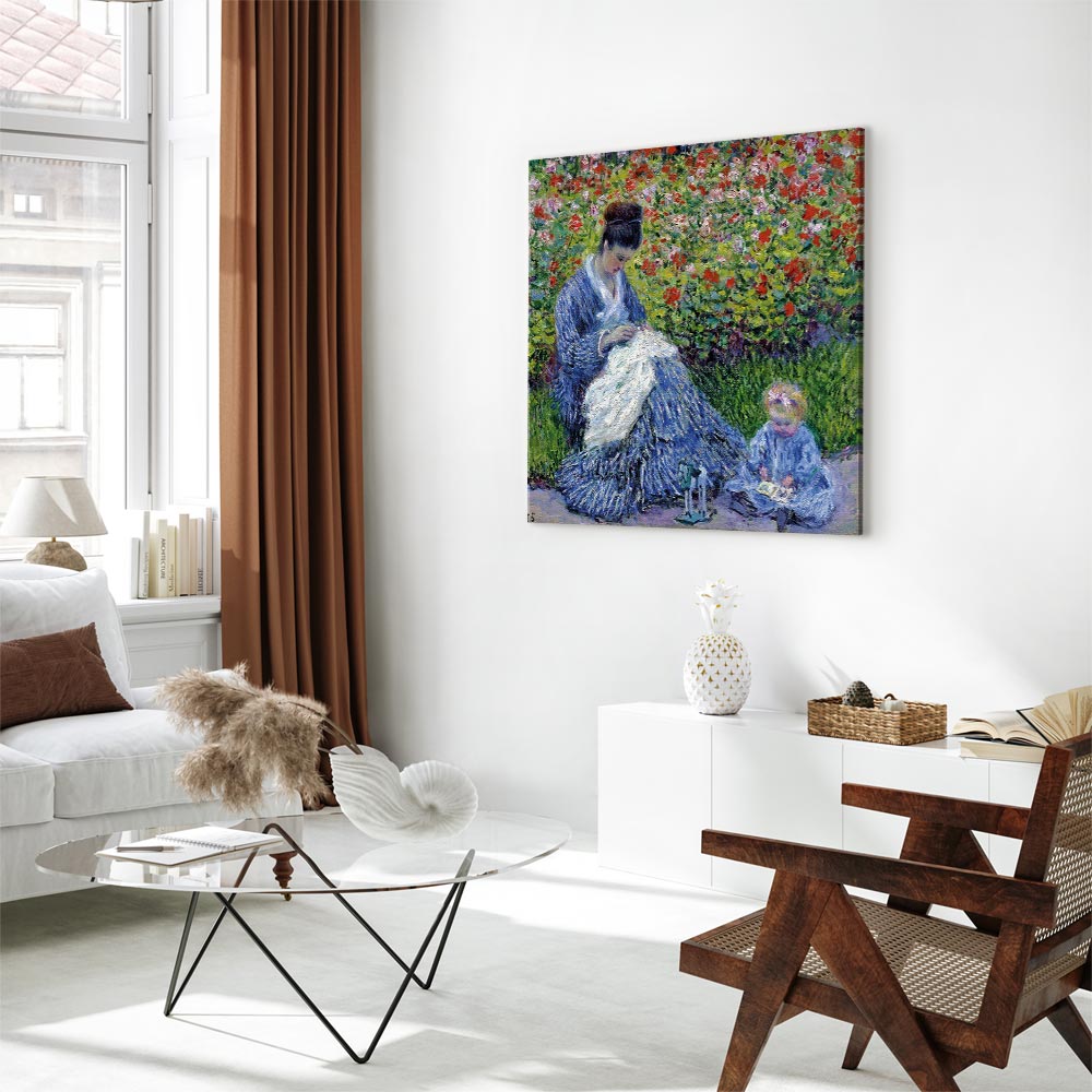 Madame Monet and Son Classic Canvas Print