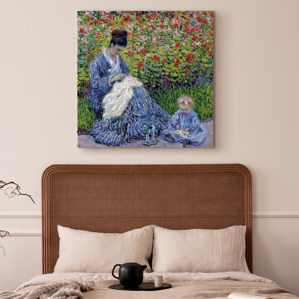 Madame Monet and Son Classic Canvas Print