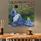 Madame Monet and Son Classic Canvas Print