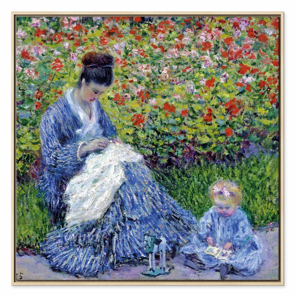 Madame Monet and Son Classic Canvas Print