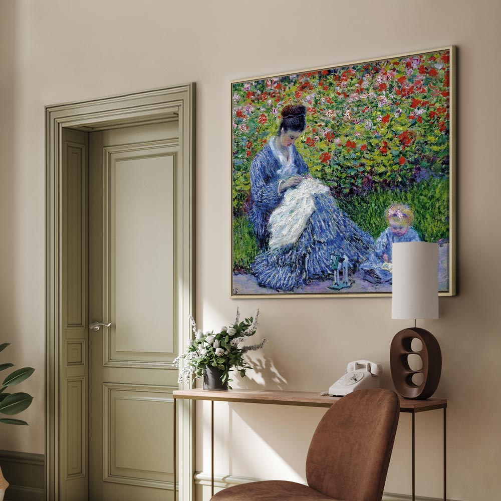 Madame Monet and Son Classic Canvas Print