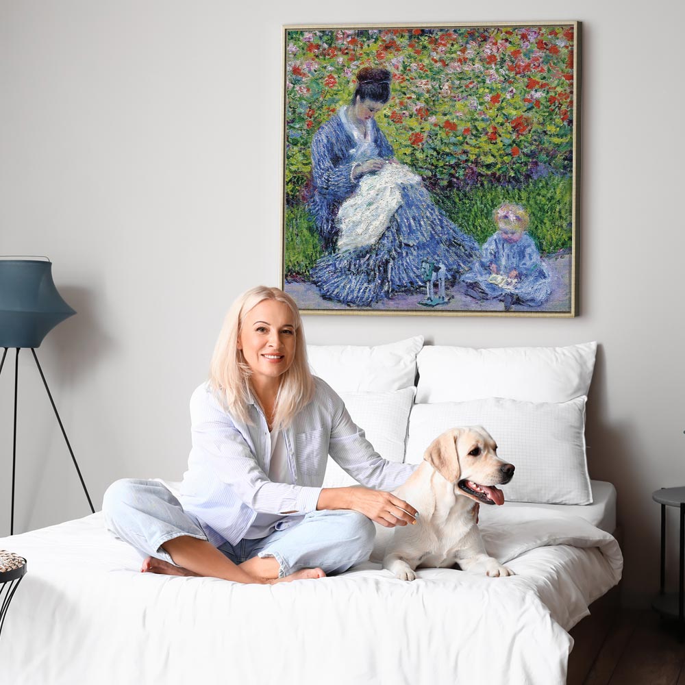 Madame Monet and Son Classic Canvas Print
