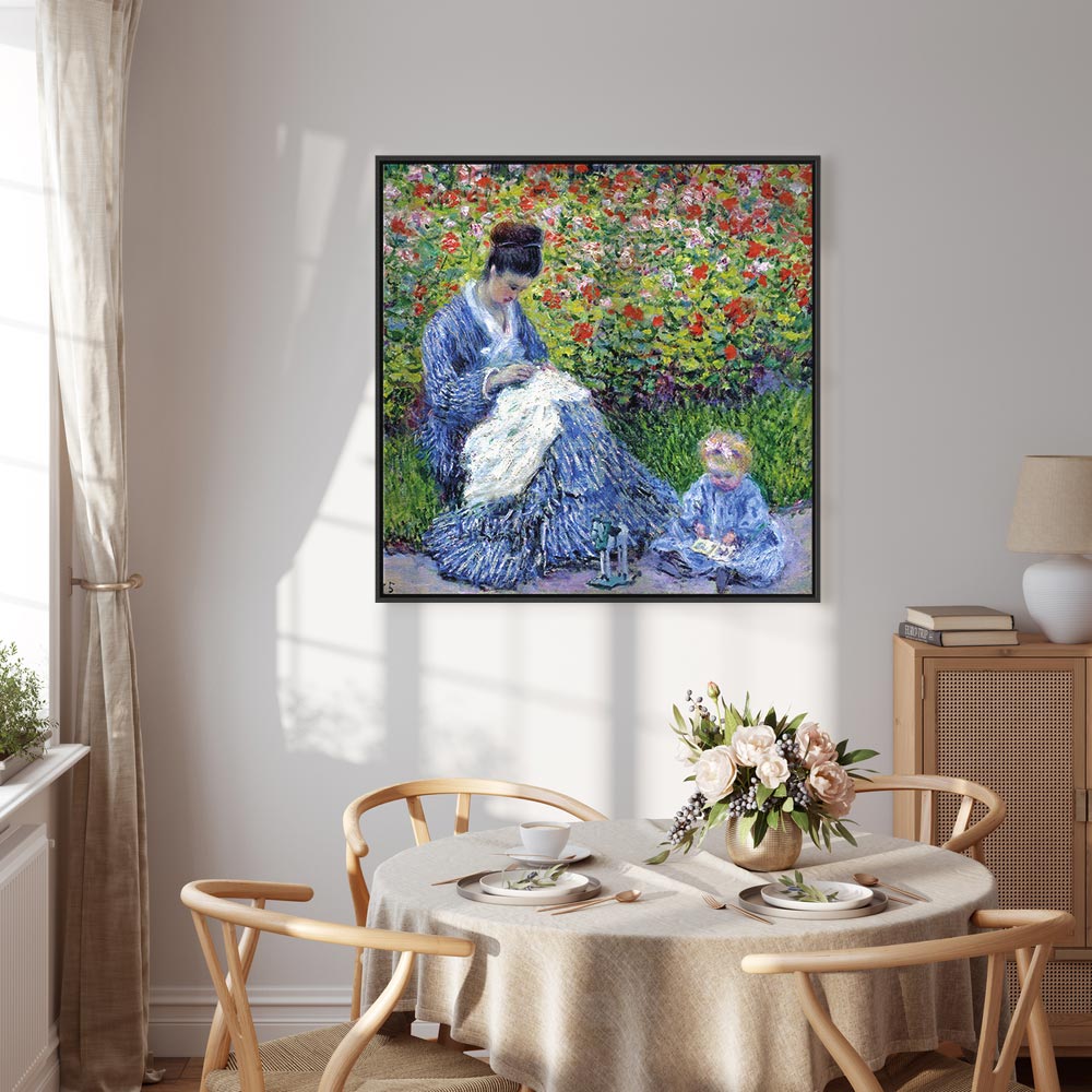 Madame Monet and Son Classic Canvas Print