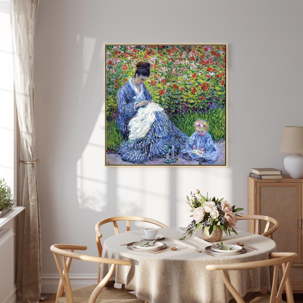 Madame Monet and Son Classic Canvas Print