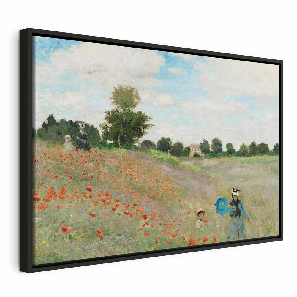 Monet Poppy Field Landscape Classic Canvas Print