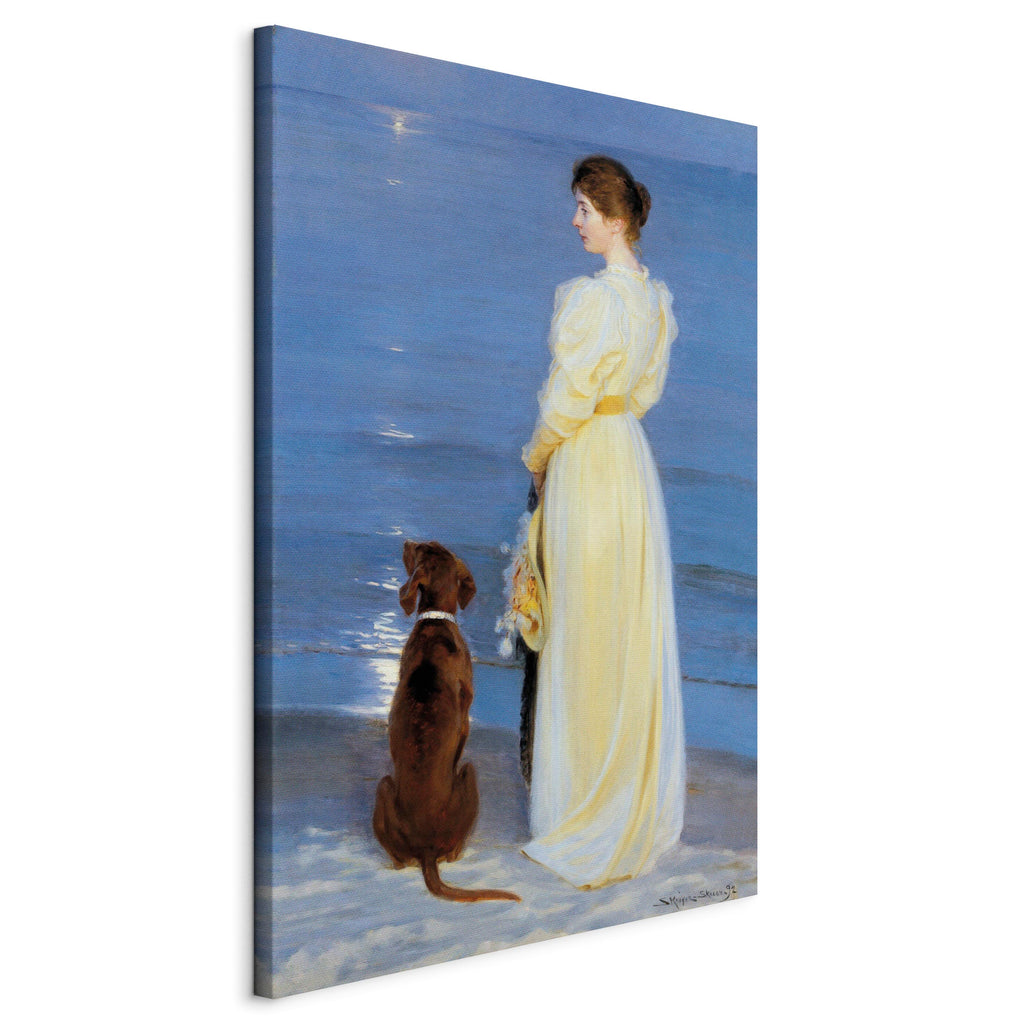 Canvas Print Summer Evening in Skagen