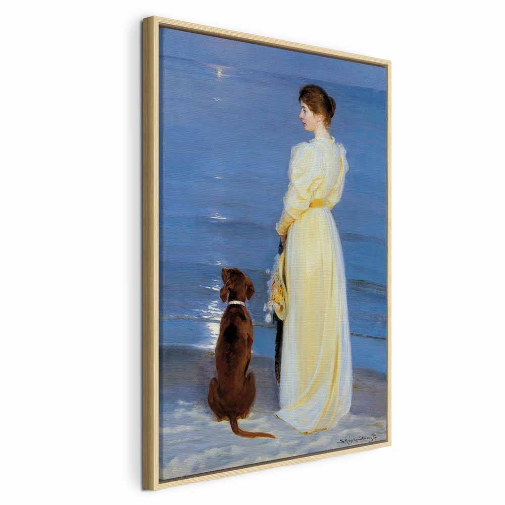 Canvas Print Summer Evening in Skagen