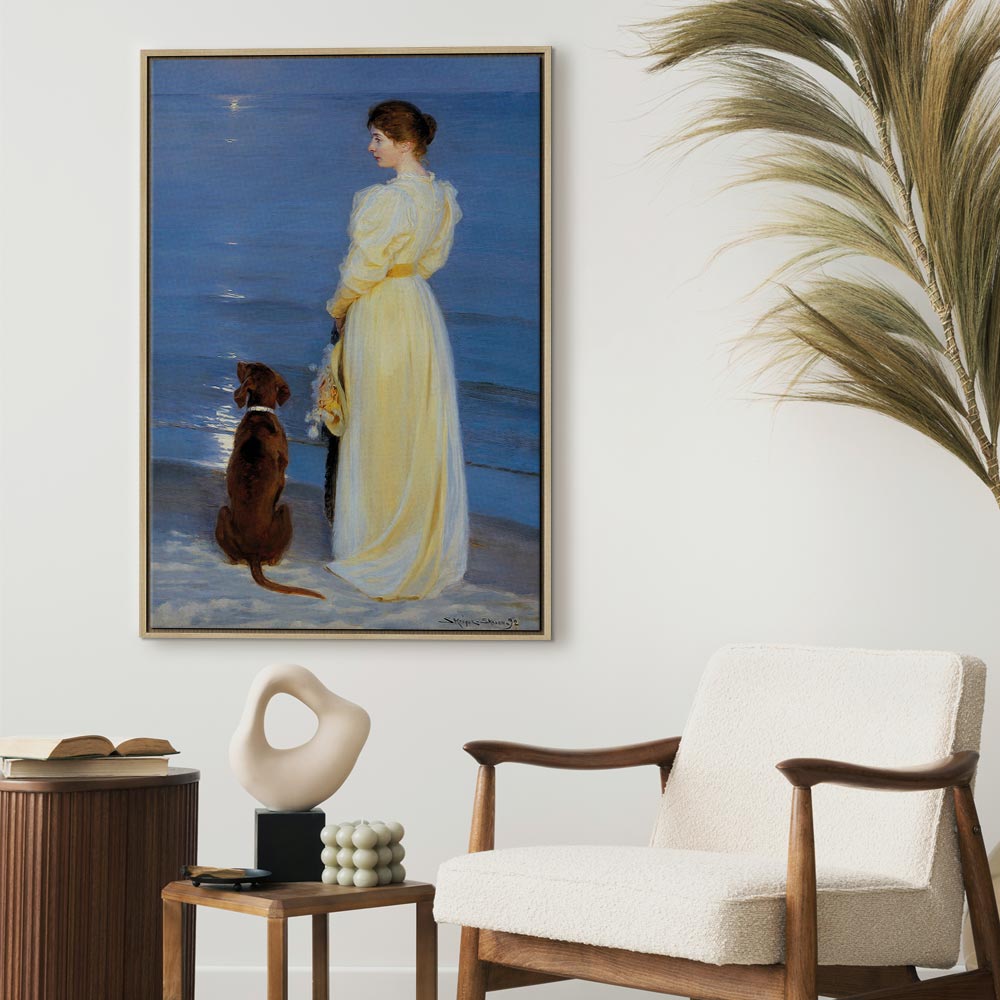 Canvas Print Summer Evening in Skagen
