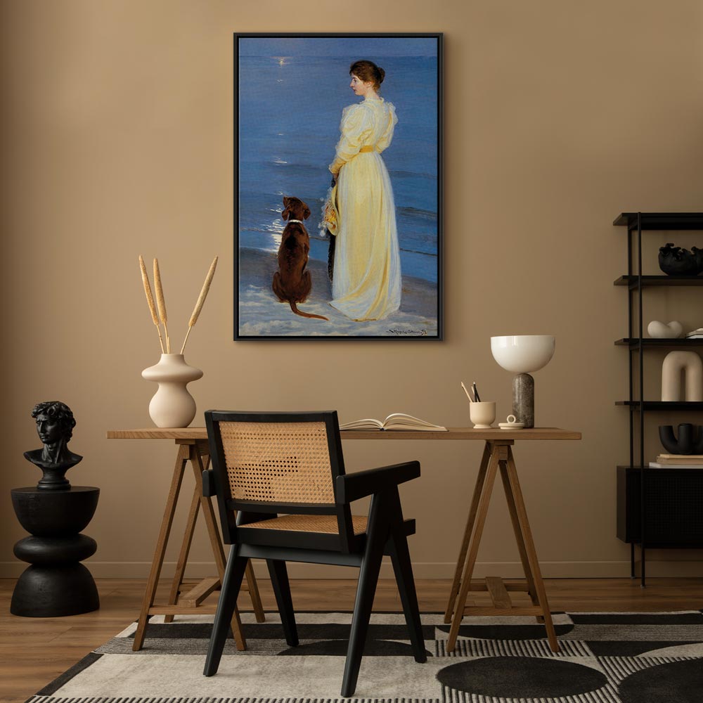 Canvas Print Summer Evening in Skagen