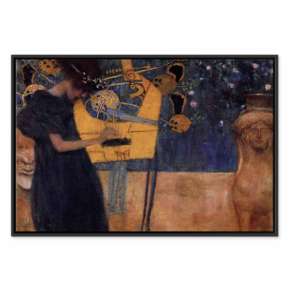 Gustav Klimt Music Gold Canvas Print