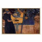 Gustav Klimt Music Gold Canvas Print